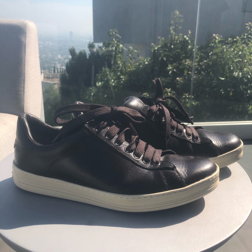 Tom Ford Leather Sneakers 8.5 never worn